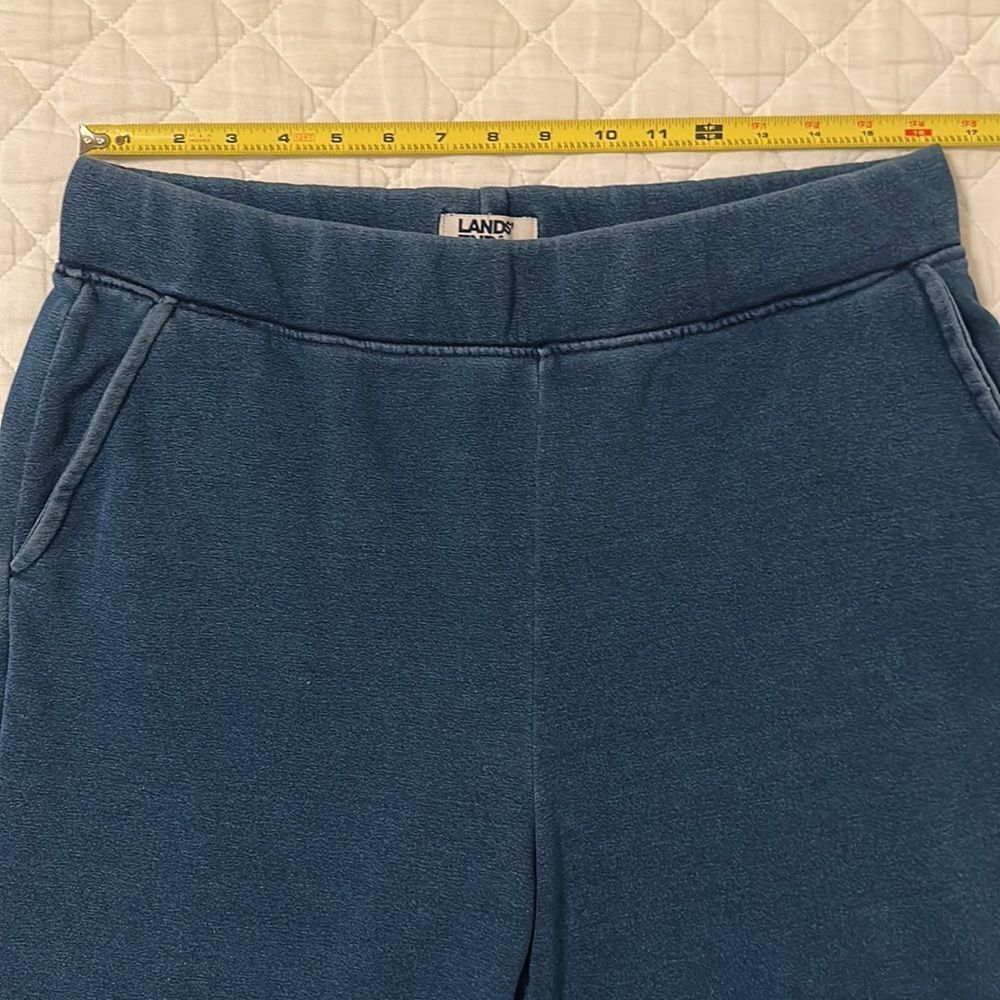NWOT Lands’ End Women’s Sweats Ankle Length Sweatpants in Dark Indigo Size M - Picture 10 of 17